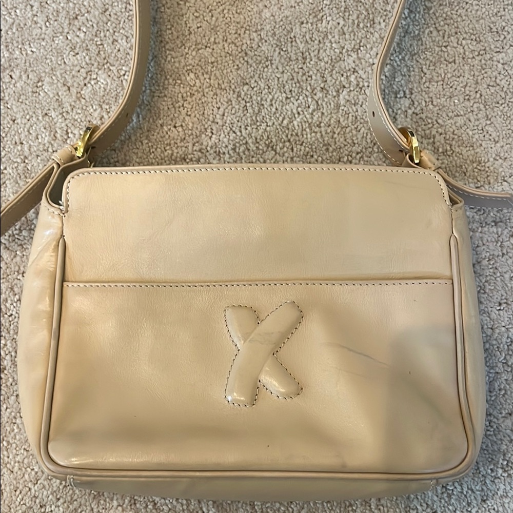 Paloma Picasso Cream Mini Bag with Gold Hardware